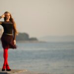 Photo red hair clothes